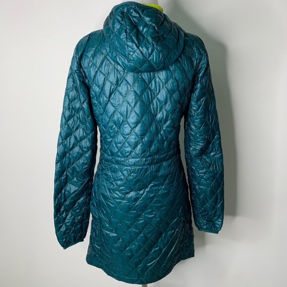 The North Face Women’s Teal Diamond Stitch Full Zip Hoodie Coat Jacket Size XS - Picture 9 of 13